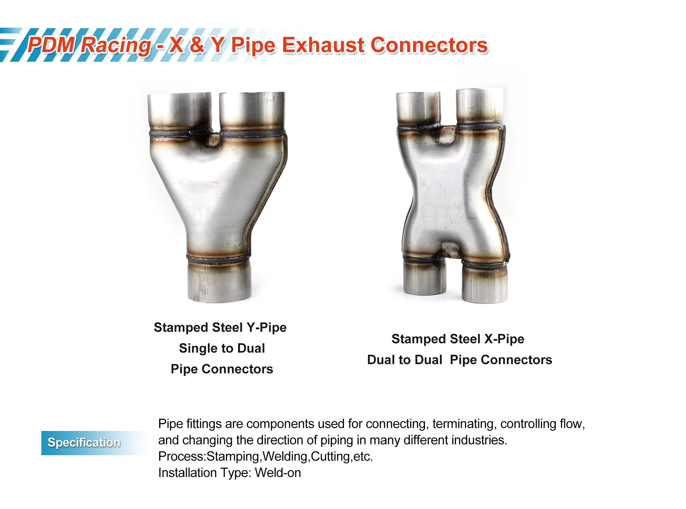 y x pipe exhaust