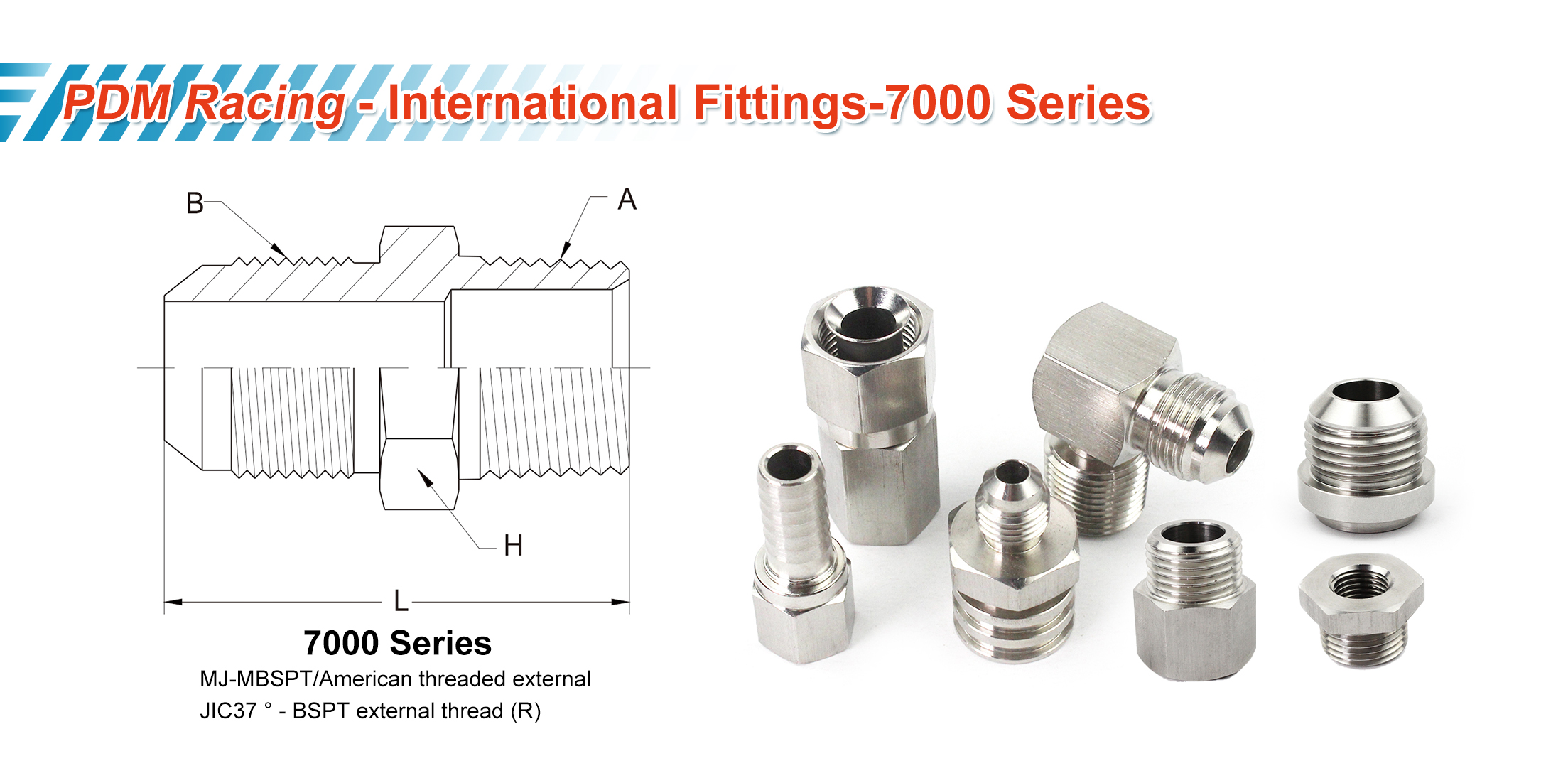 hose fittings and hydraulic adapters