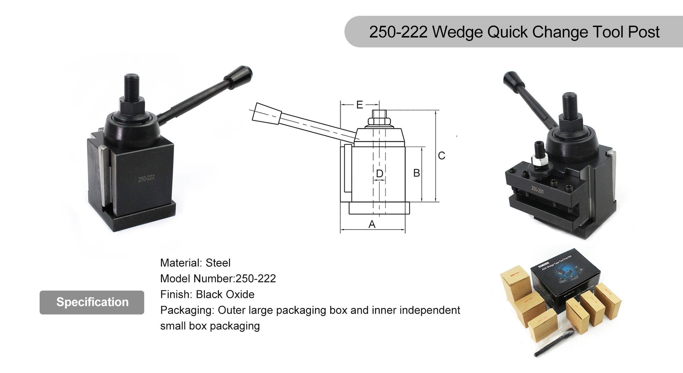 250-222-lathe tool post