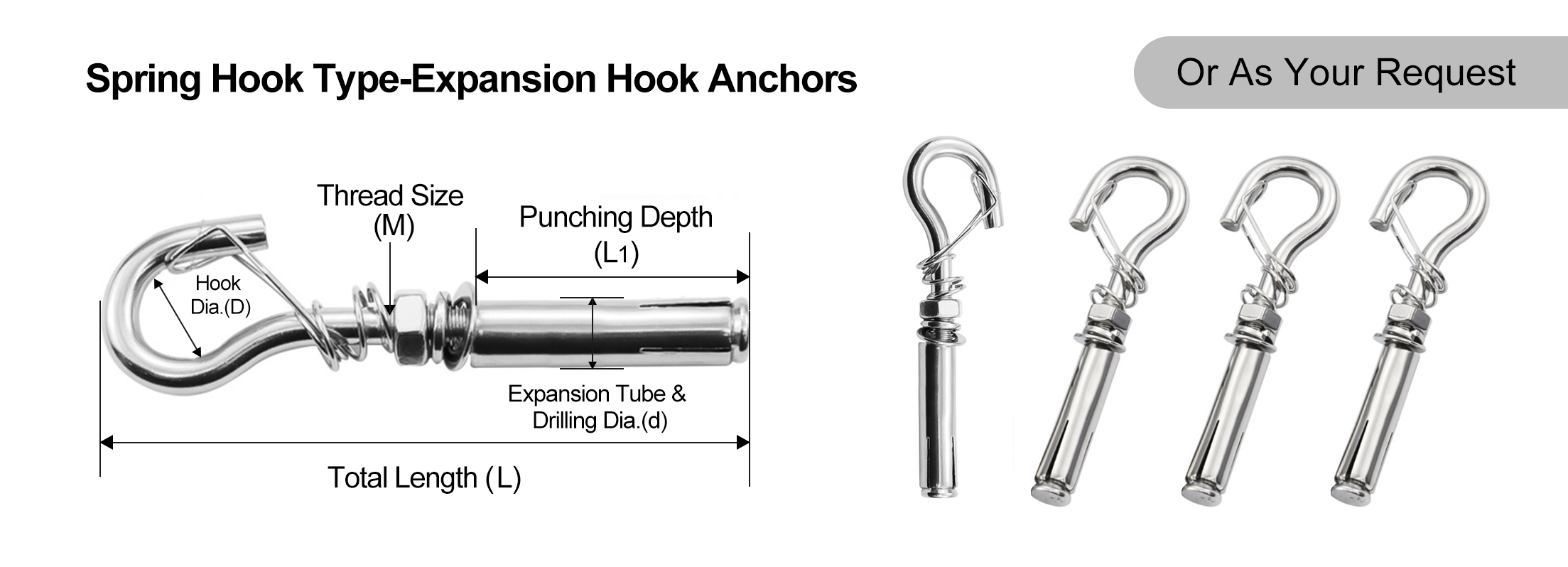self locking hook eye hook