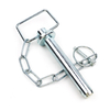 Hitch Pin with Chain and Lynch Pin