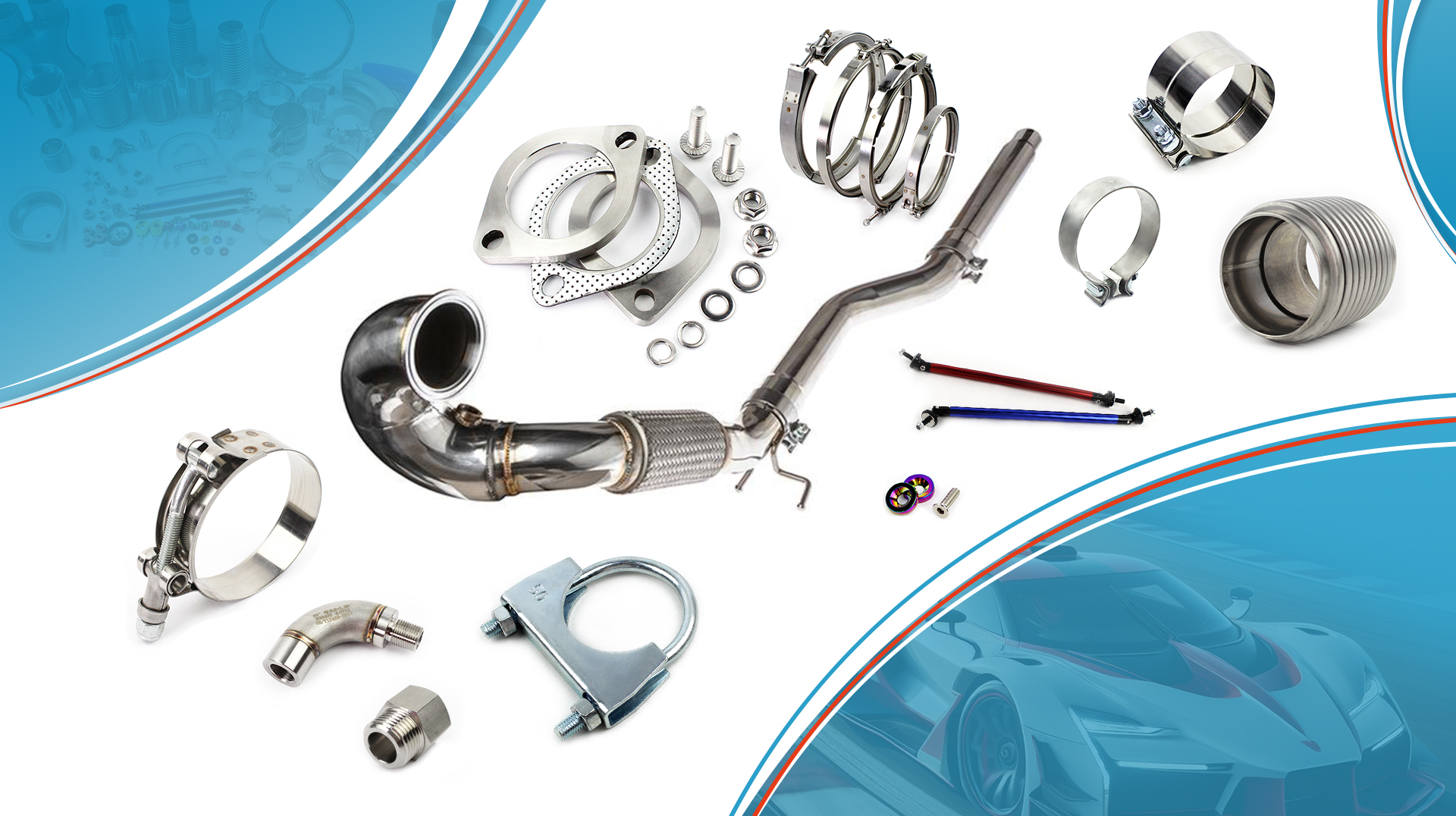 2-Bolt-Exhaust-Flange-with-Gasket-01