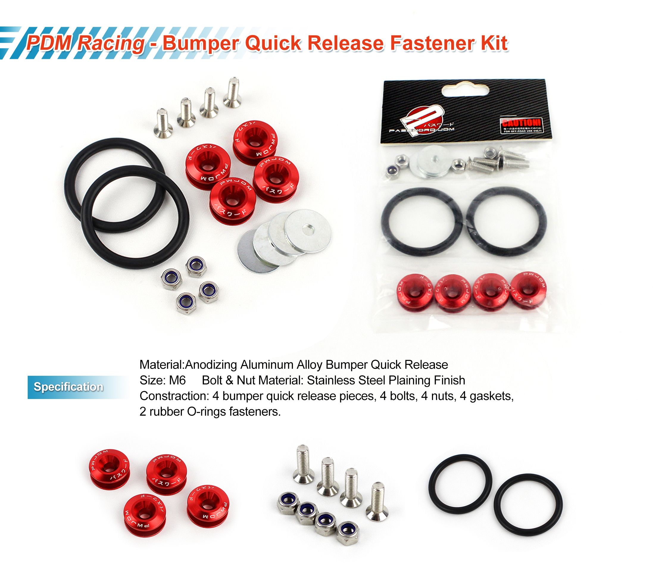 quick release bumper fastener