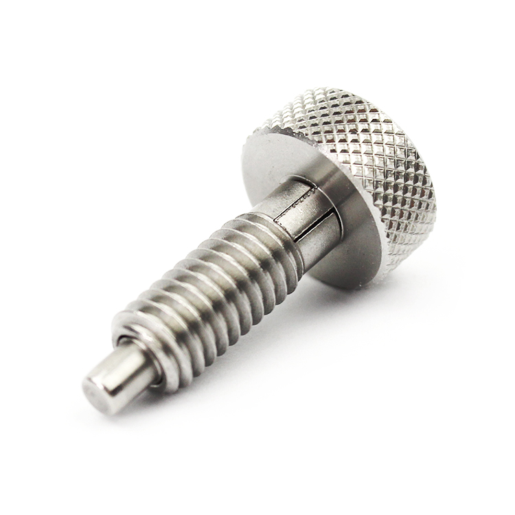 Knurled Knob Retractable Spring Plunger
