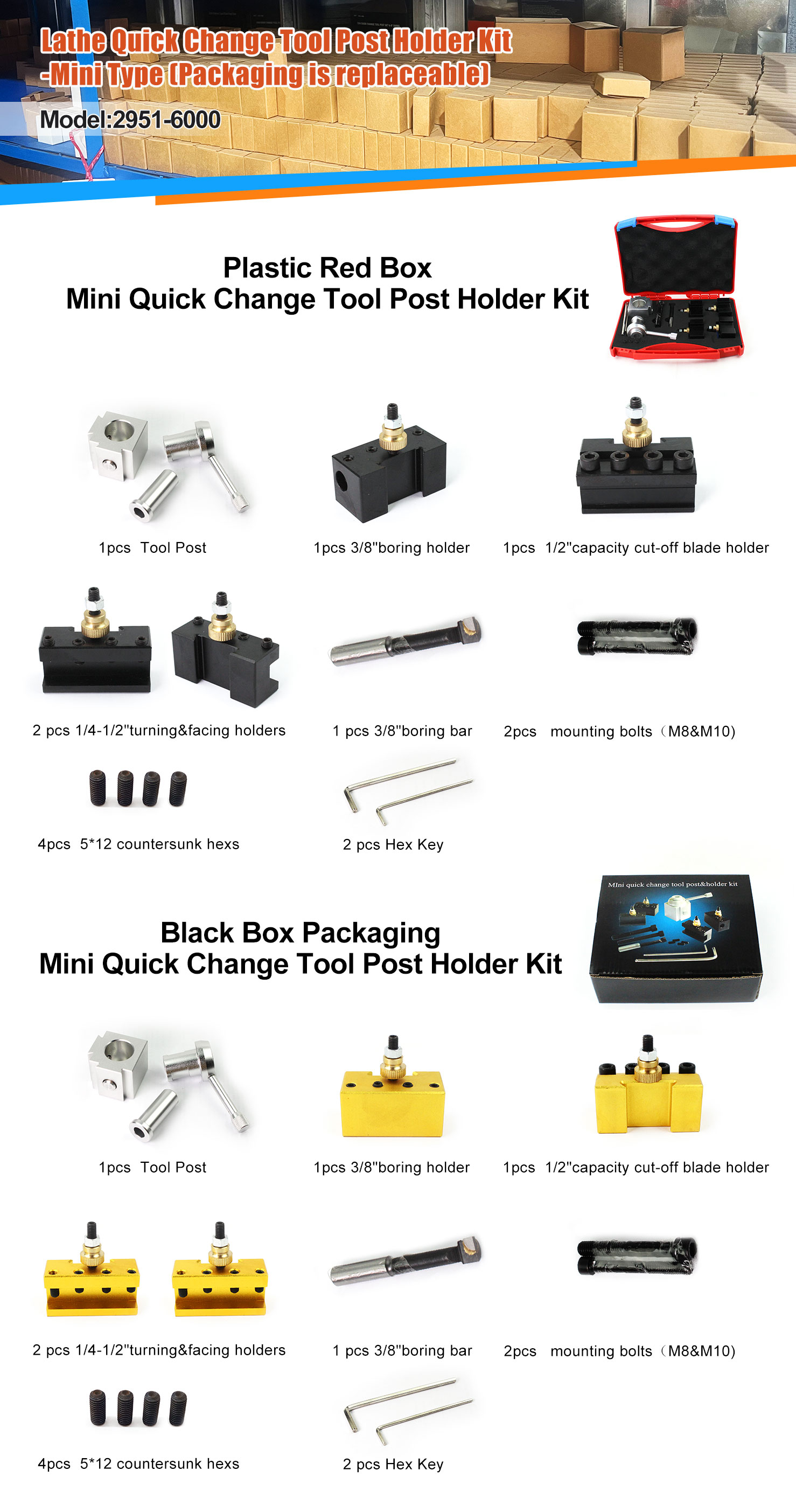anodized mini lathe quick change tool post