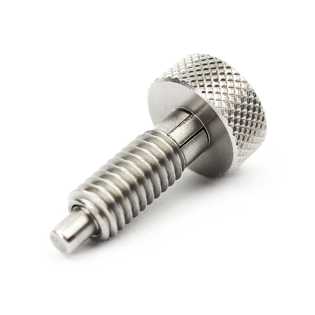 Knurled Knob Retractable Spring Plunger