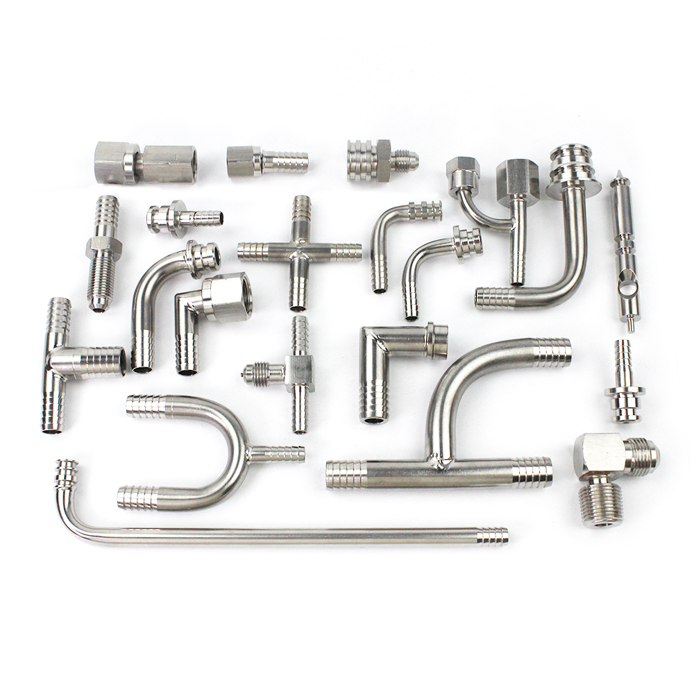Stainless Steel Barbed Tube Fittings for Food and Beverage