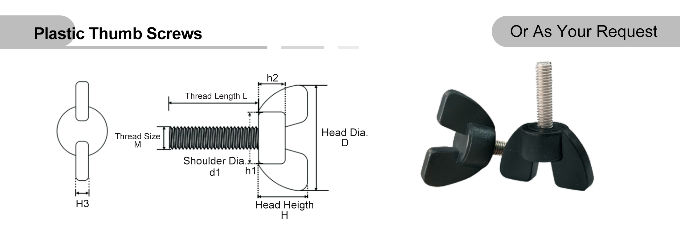 m10 knurled thumb screw