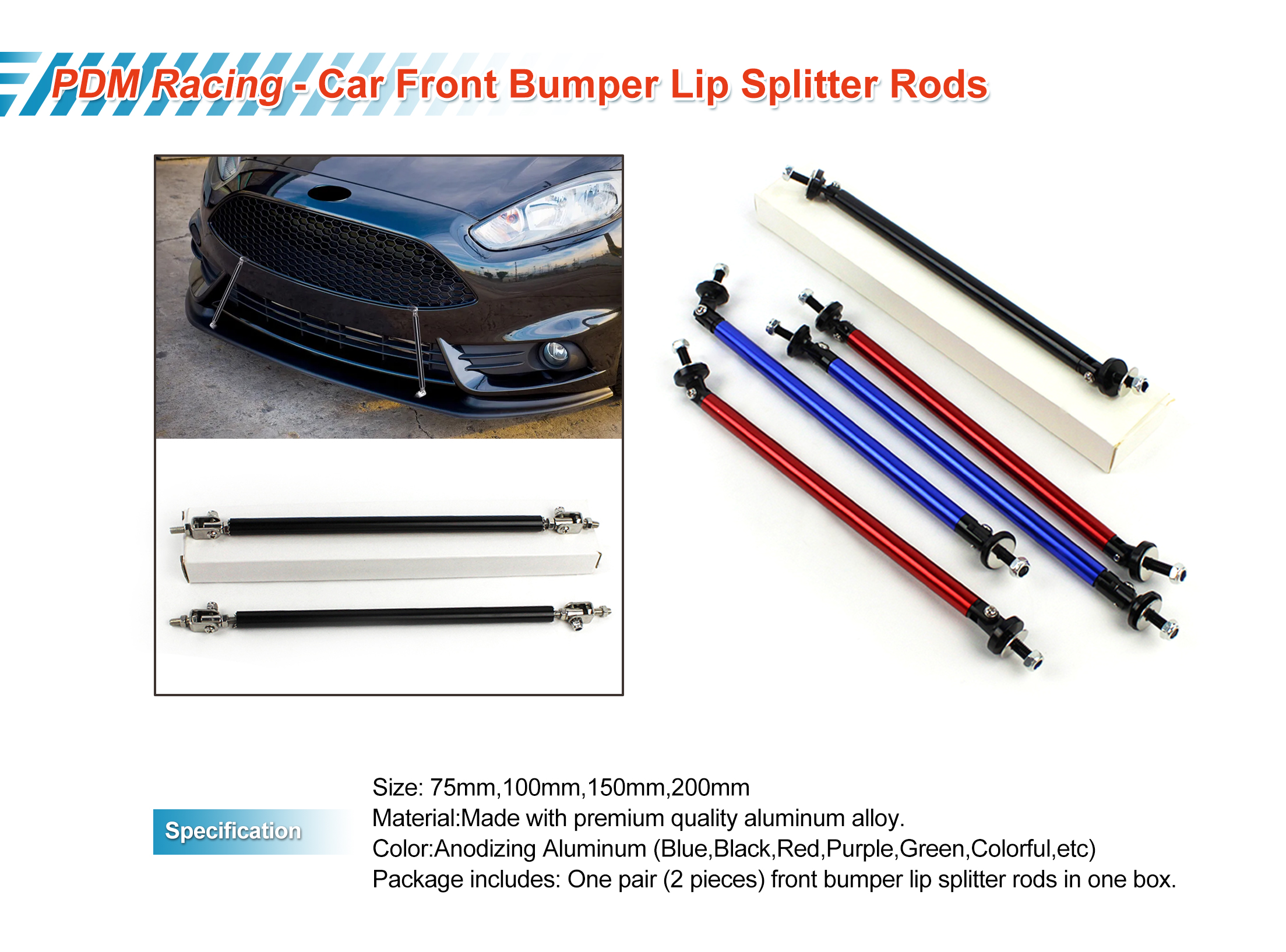 quick release splitter rods