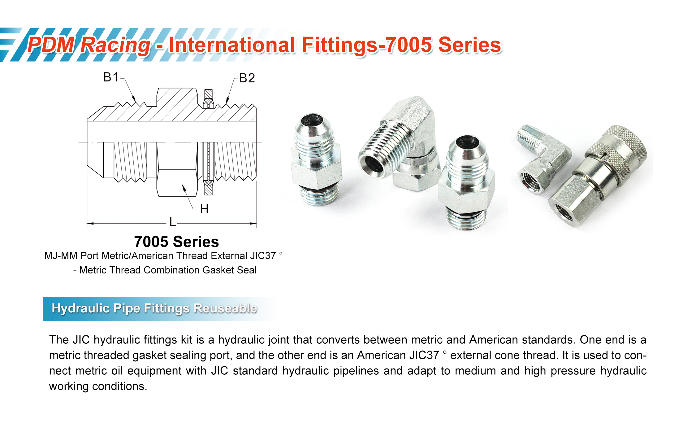 Hydraulic Pipe Fittings and Hose